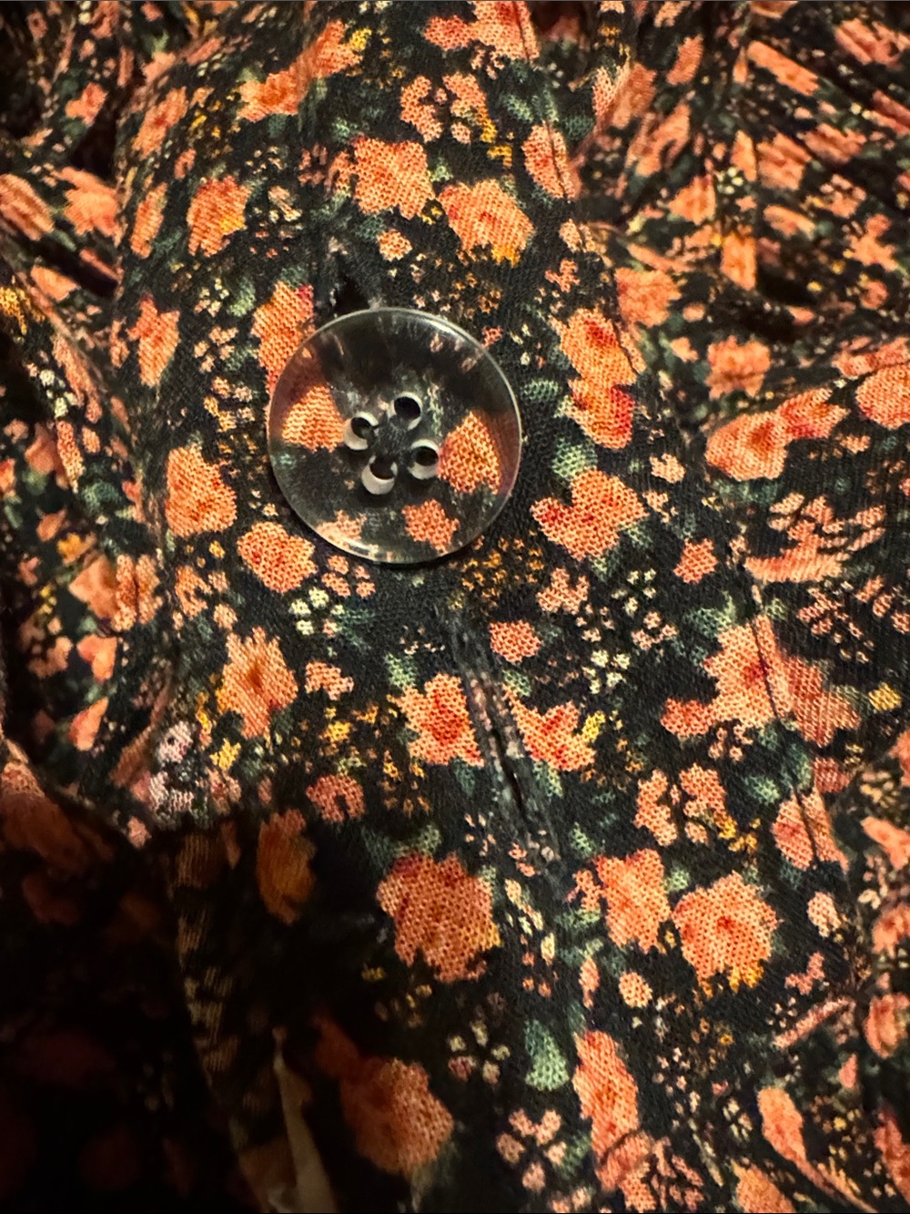 American Eagle Outfitters Black and Red Floral Jumper - Picture 7 of 7